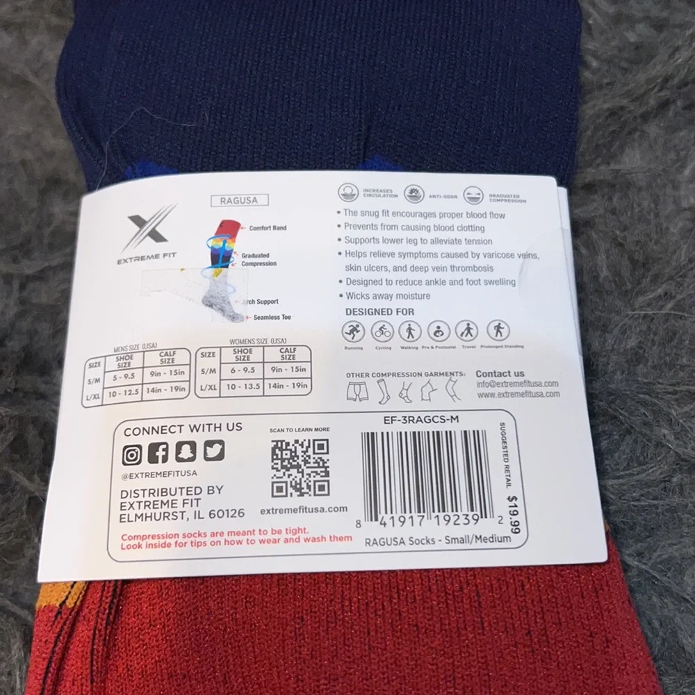 Extreme Fit Graduated compression socks , new in package , size S/M